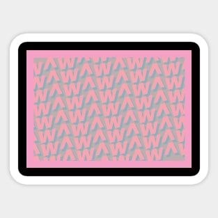 ^w^ satisfied kawaii emoji pattern 4 resize Sticker